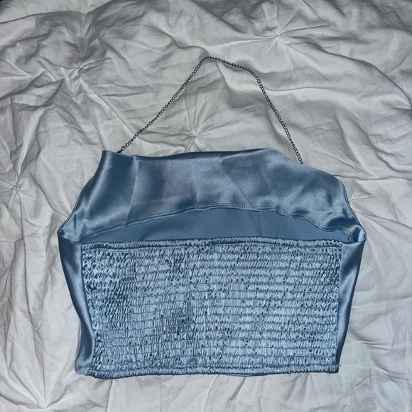 Blue and silver halter top size S/M - Picture 2 of 2